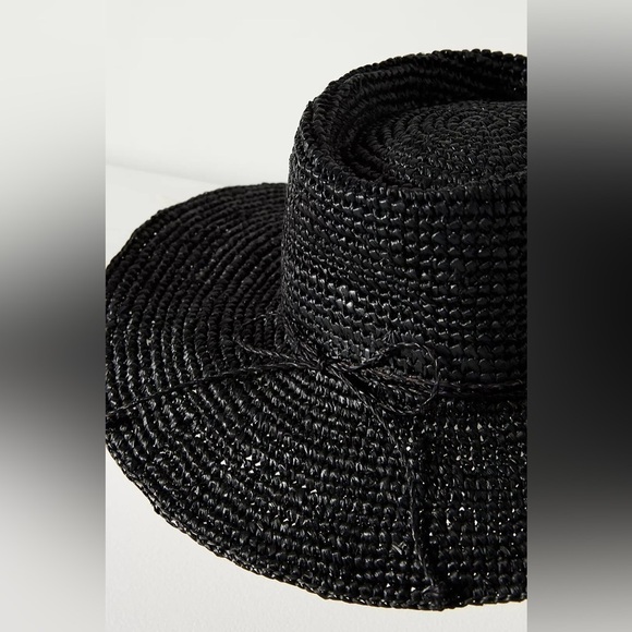 Anthropologie San Diego Hat Co. Crochet Raffia Boater - Picture 4 of 4